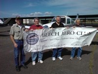 Bob Lewis, Dan Jonas, Marshal Whatley, Marty Vanover - Bob Lewis, Dan Jonas, Marshal Whatley and Marty Vanover at Napa County Airport (KAPC), April 2, 2011.