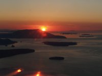 Sunset over Mt Constitution, Orcas Island, WA