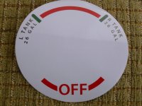 Fuel Selector Placard