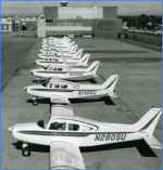 1969 Beech Musketeers at Beech Aircraft Corp factory.png