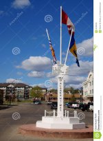 Mile 0 Alaska Highway sign Dawson Creek British Columbia Canada.jpg