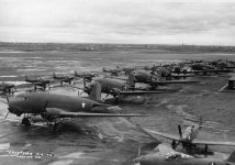 C-47s and Air Cobras at CYXD in 1942.jpg